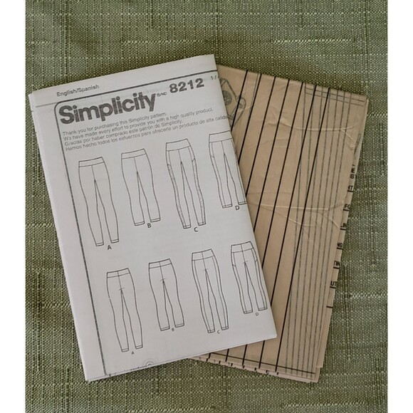 Up For Any Thing Misses Knit Leggings Sewing Pattern Simplicity 8212, XXS - XXL - Picture 4 of 5